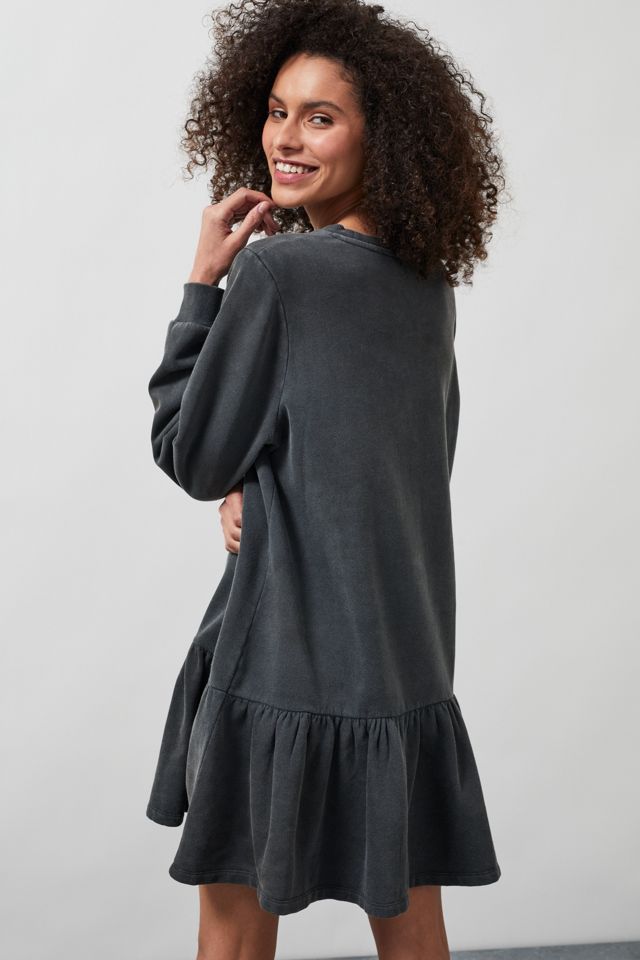 Ruffled Sweatshirt Dress #1