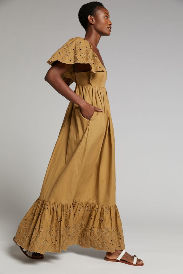 Hayley Flounced Maxi Dress | Anthropologie