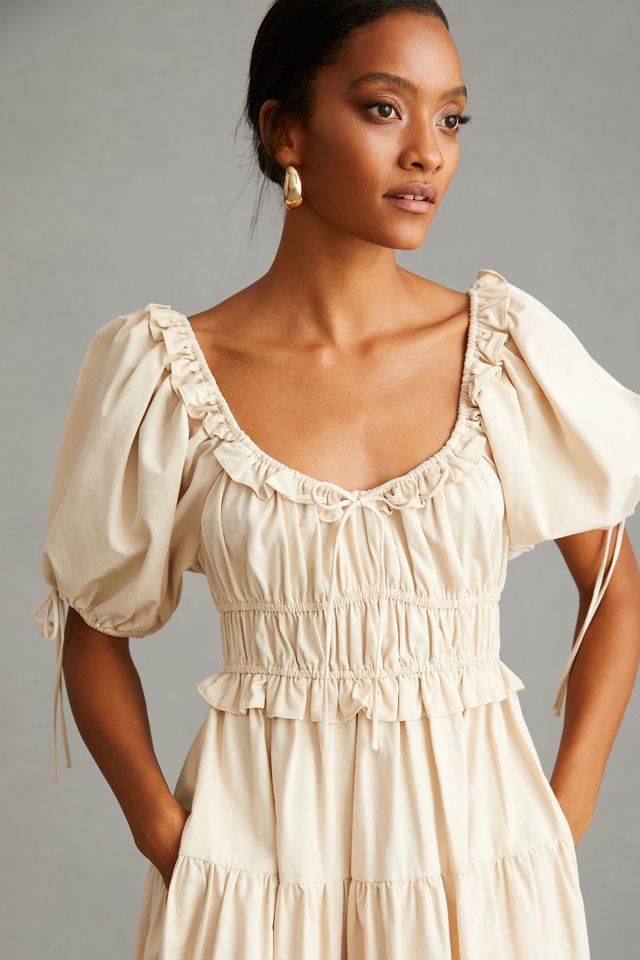 En Saison Tiered Midi Dress | Anthropologie