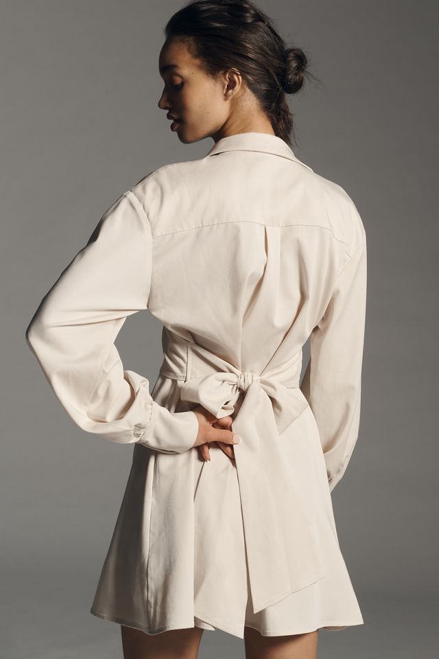 En Saison Addison Long-Sleeve Button-Front Mini Dress #1