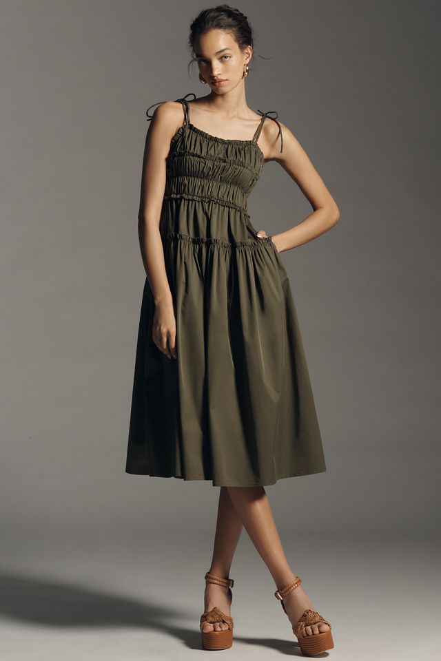 En Saison Marianne Sleeveless Ruched Midi Dress #2