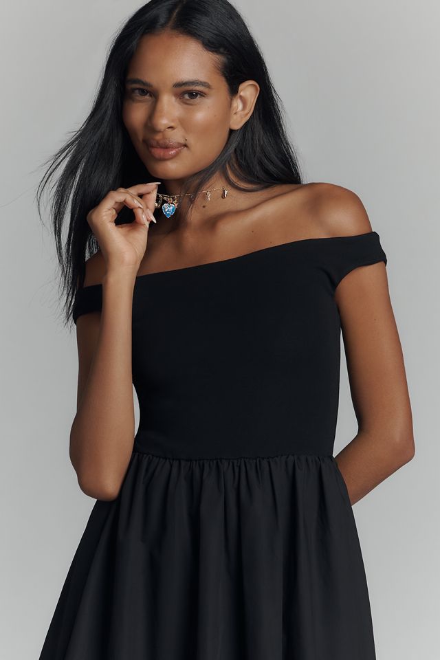 Elodie The Label Vera Off-The-Shoulder Midi Dress #1