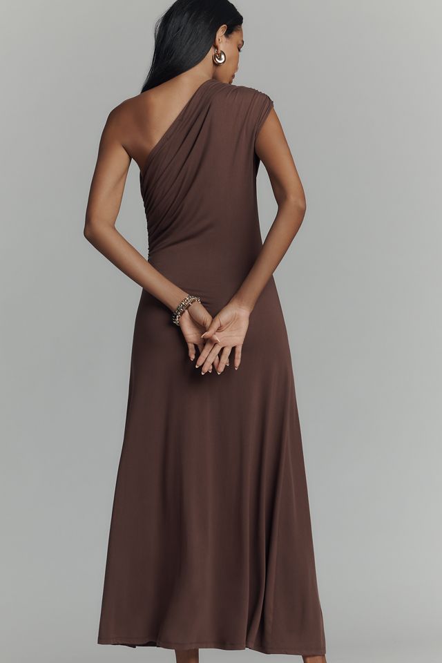 Elodie The Label Cora One-Shoulder Knit Midi Dress #2
