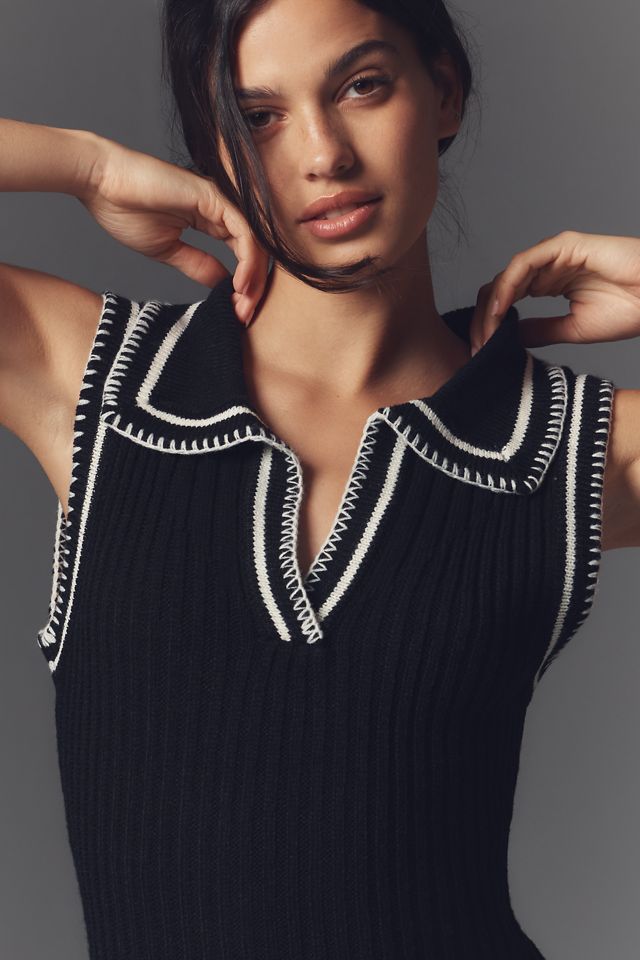 En Saison Granger Sleeveless Collared Midi Dress #2