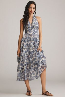 Vestido Midi En Saison Odessa sin Mangas y con Volantes
