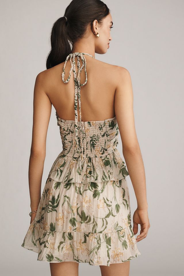 En Saison Linden Ruffle Halter Mini Dress #2