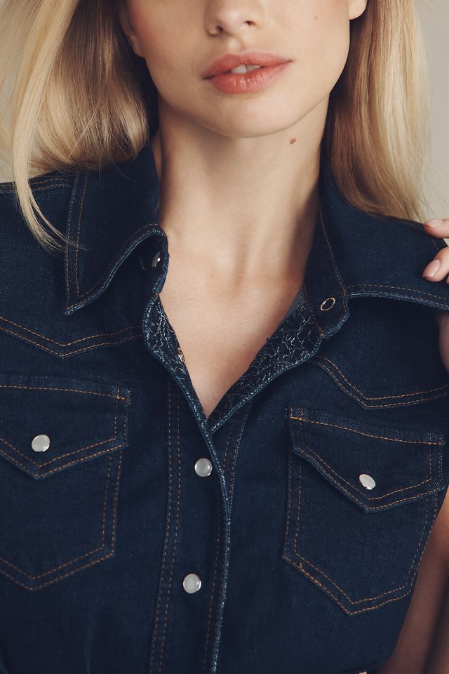 En Saison Eliana Sleeveless Midi Shirt Dress #1