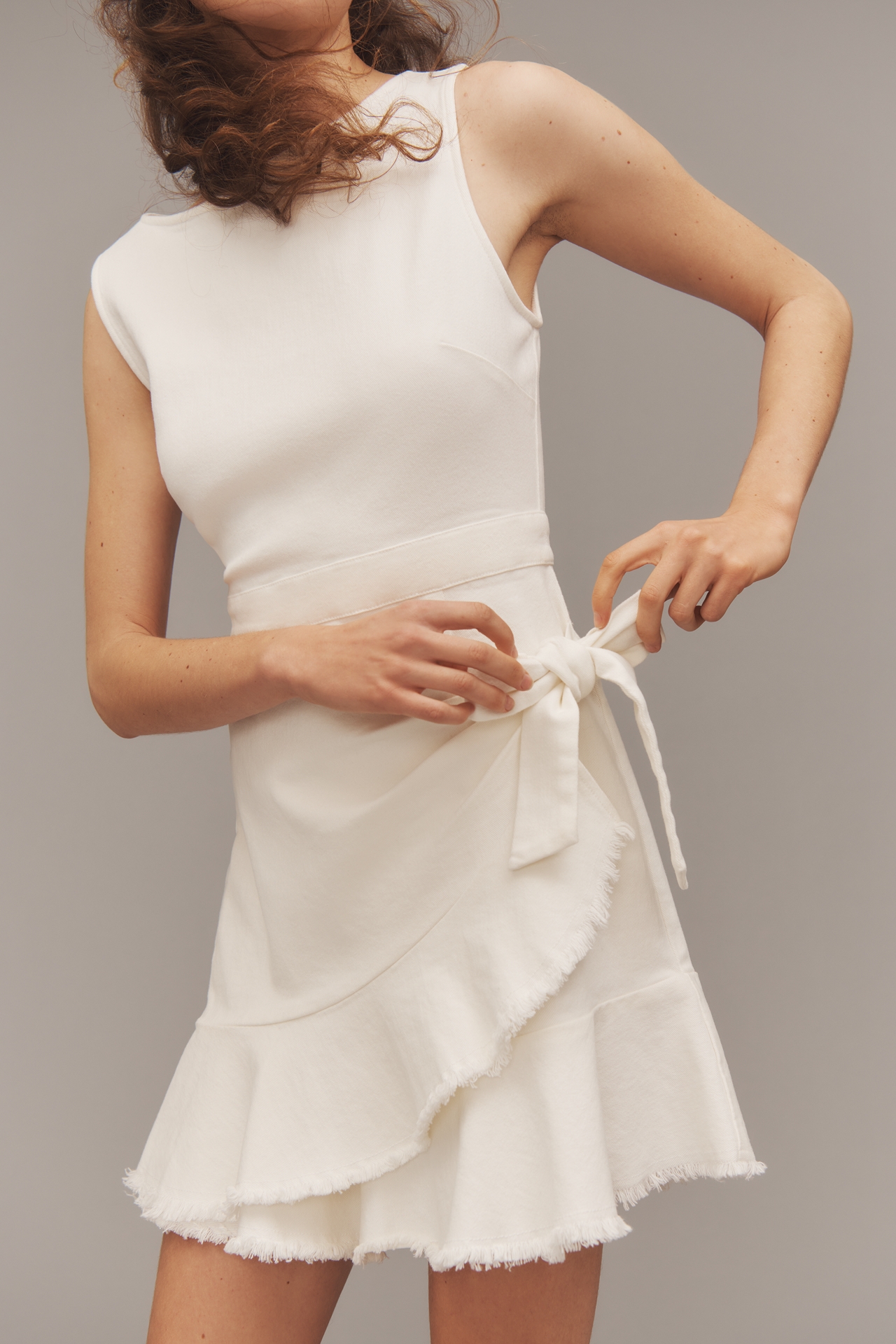 En Saison Isabella Sleeveless Wrap Mini Dress