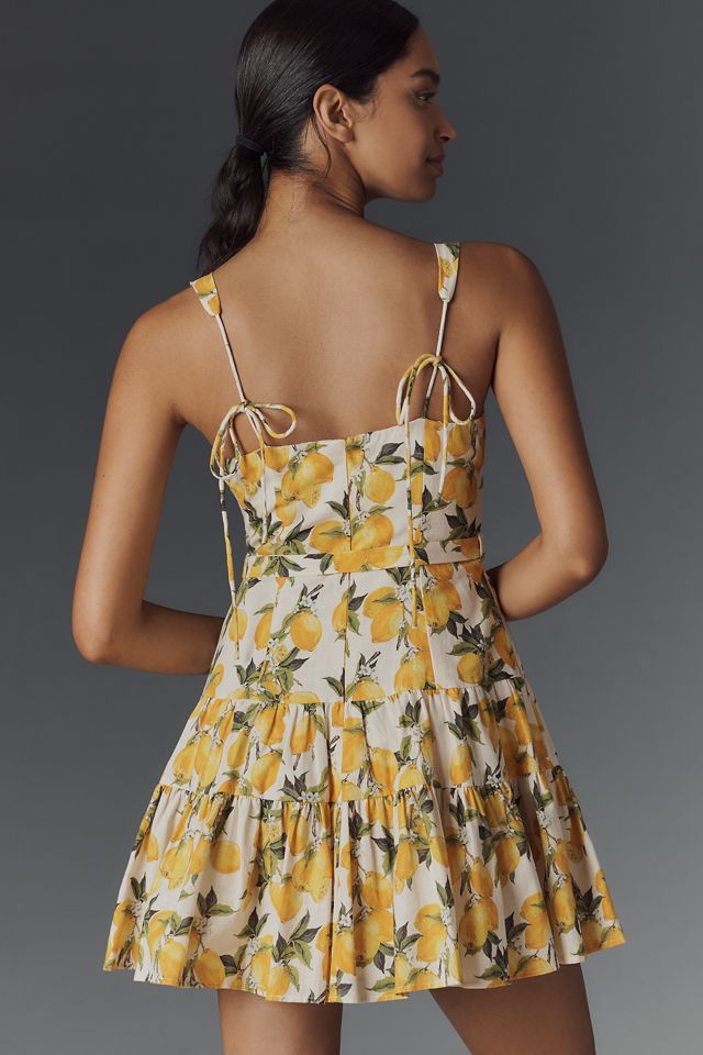 En Saison Blanca Sleeveless Belted Tiered Mini Dress #1