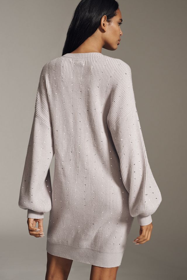 En Saison Arabella Long-Sleeve Embellished Sweater Dress #1