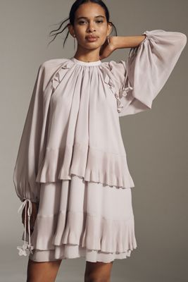 Pilcro Faux-Leather Short-Sleeve Ruched Midi Shirt Dress