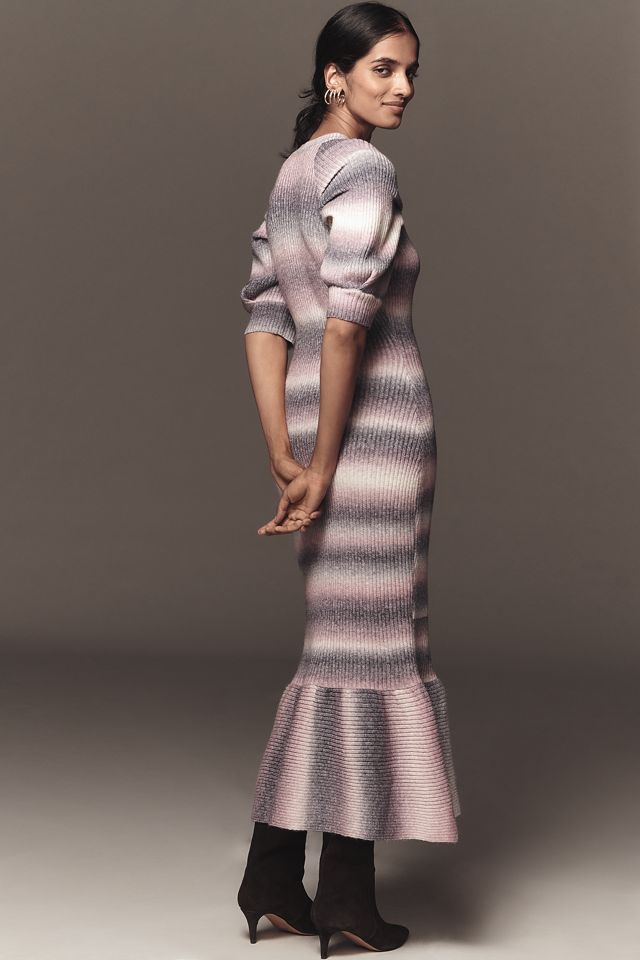 En Saison Greer Short-Sleeve Midi Sweater Dress #2