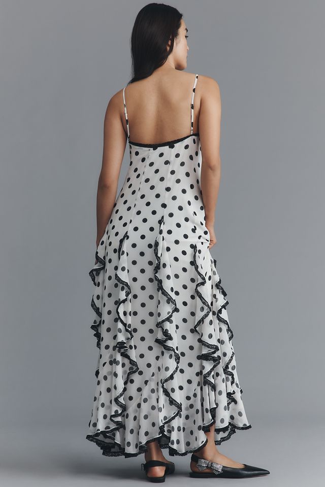 En Saison Francine Ruffled V-Neck Maxi Dress #2