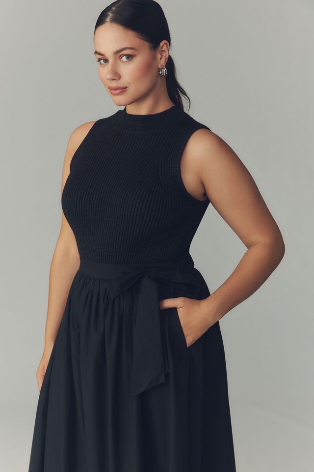 En Saison Isidora Sleeveless Embroidered Midi Dress #5