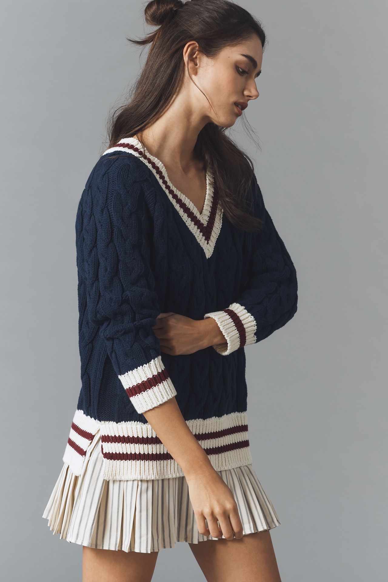 En Saison Knox Twofer Mini Sweater Dress