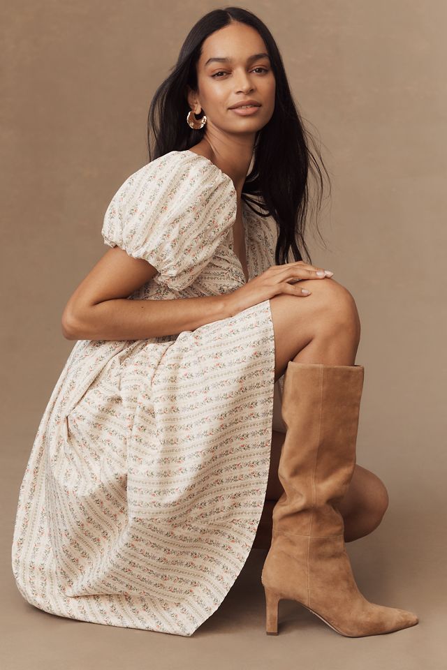 En Saison Rosalia Puff-Sleeve Midi Dress #1
