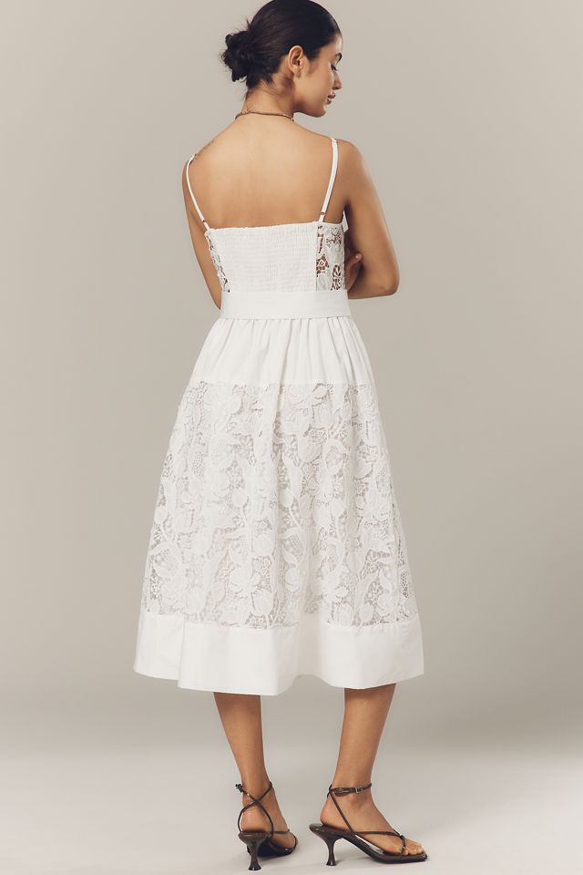 En Saison Marisol Lace Bustier Belted Midi Dress #2