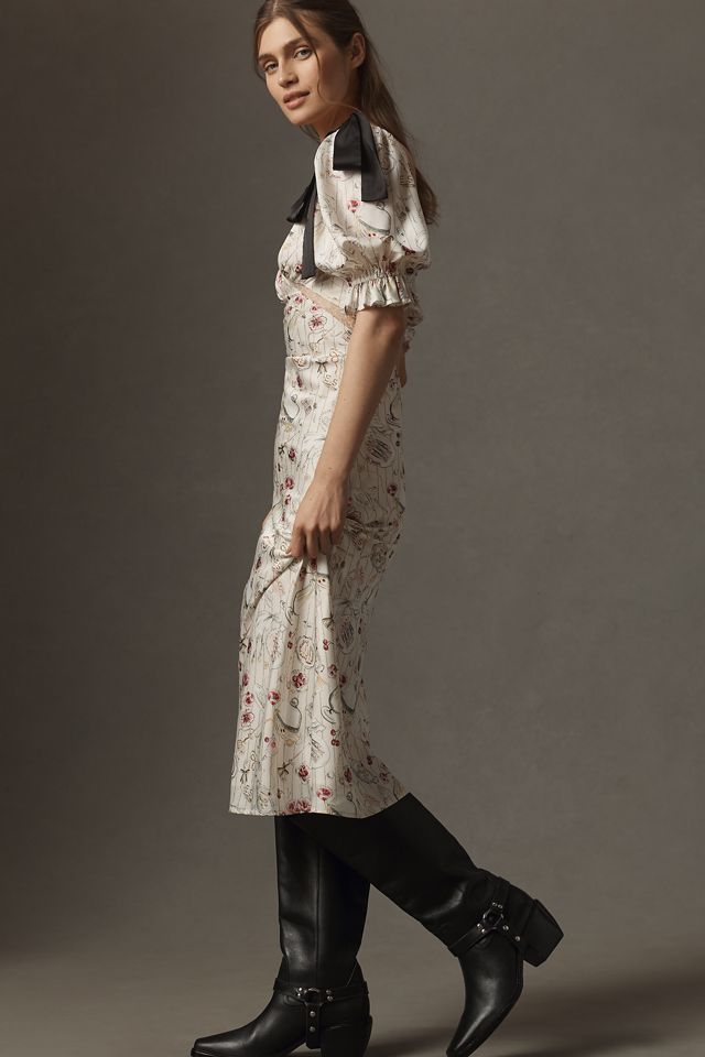 En Saison Robe midi à nœud et manches courtes Dinner Party #3