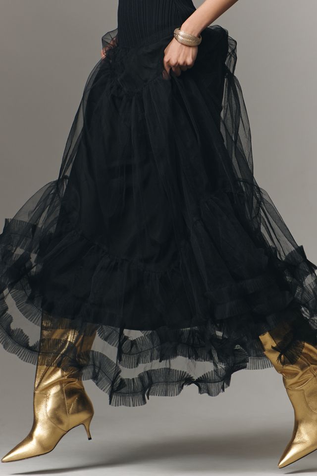 En Saison Darcy Sleeveless Tulle Midi Dress #1