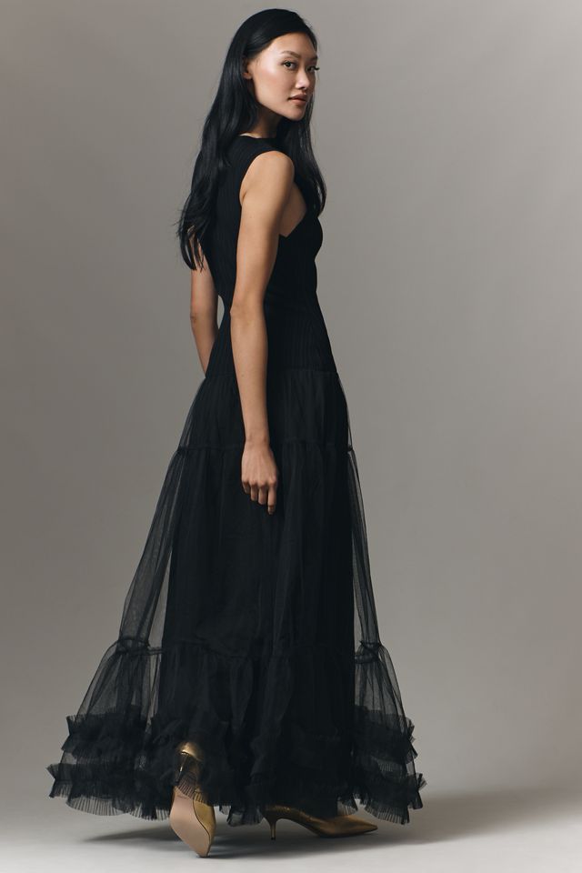 En Saison Darcy Sleeveless Tulle Midi Dress #2