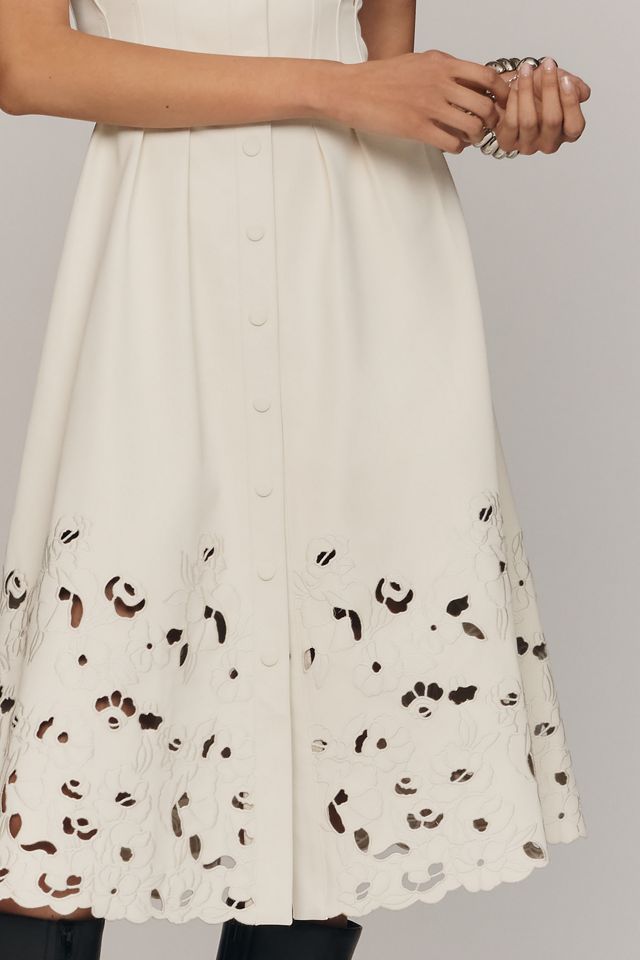 En Saison Alitzel Sleeveless Eyelet Midi Dress #1
