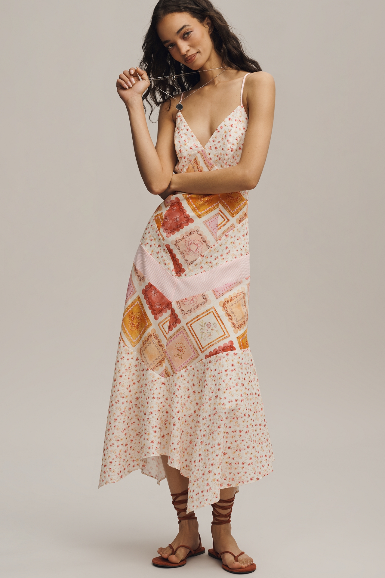 Jacquie The Label Esmerald Sleeveless V-Neck Midi Dress