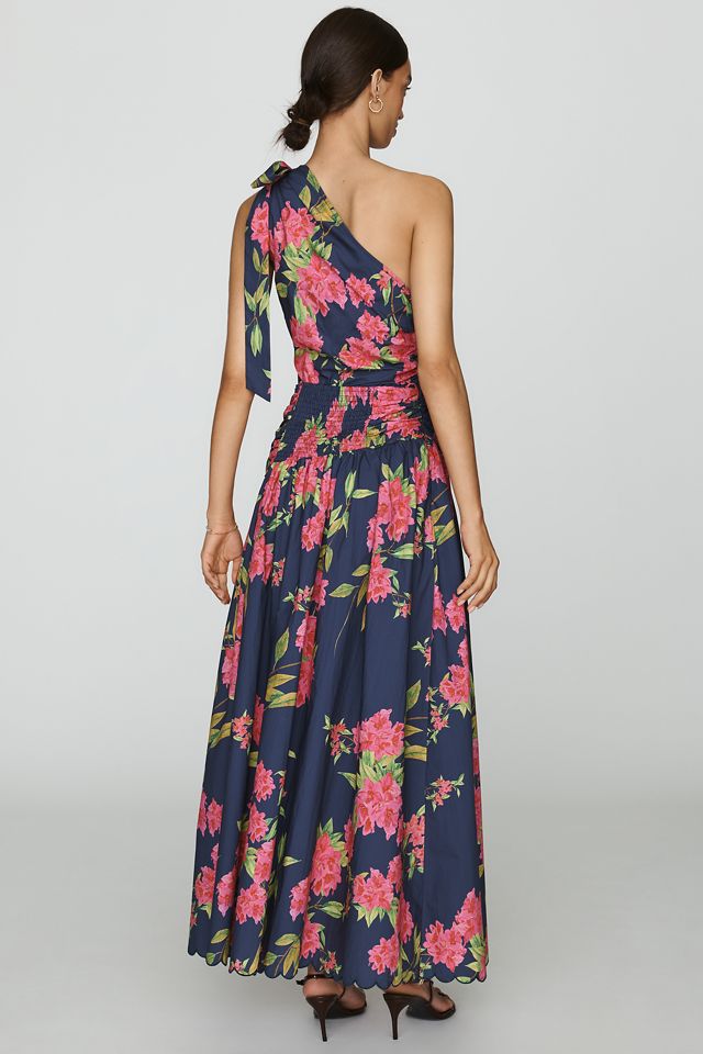 En Saison Vestido Midi de Algodón Esther con Un Hombro y Cintura Caída #3
