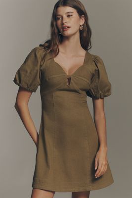 knee length dresses for ladies Swing Mini Dress White main image 1