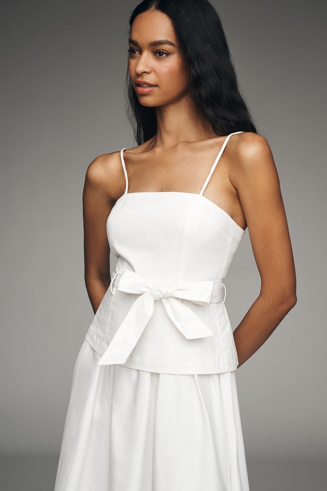 open lace back dress The Samantha Dress in Solid – Sara Campbell main image 1