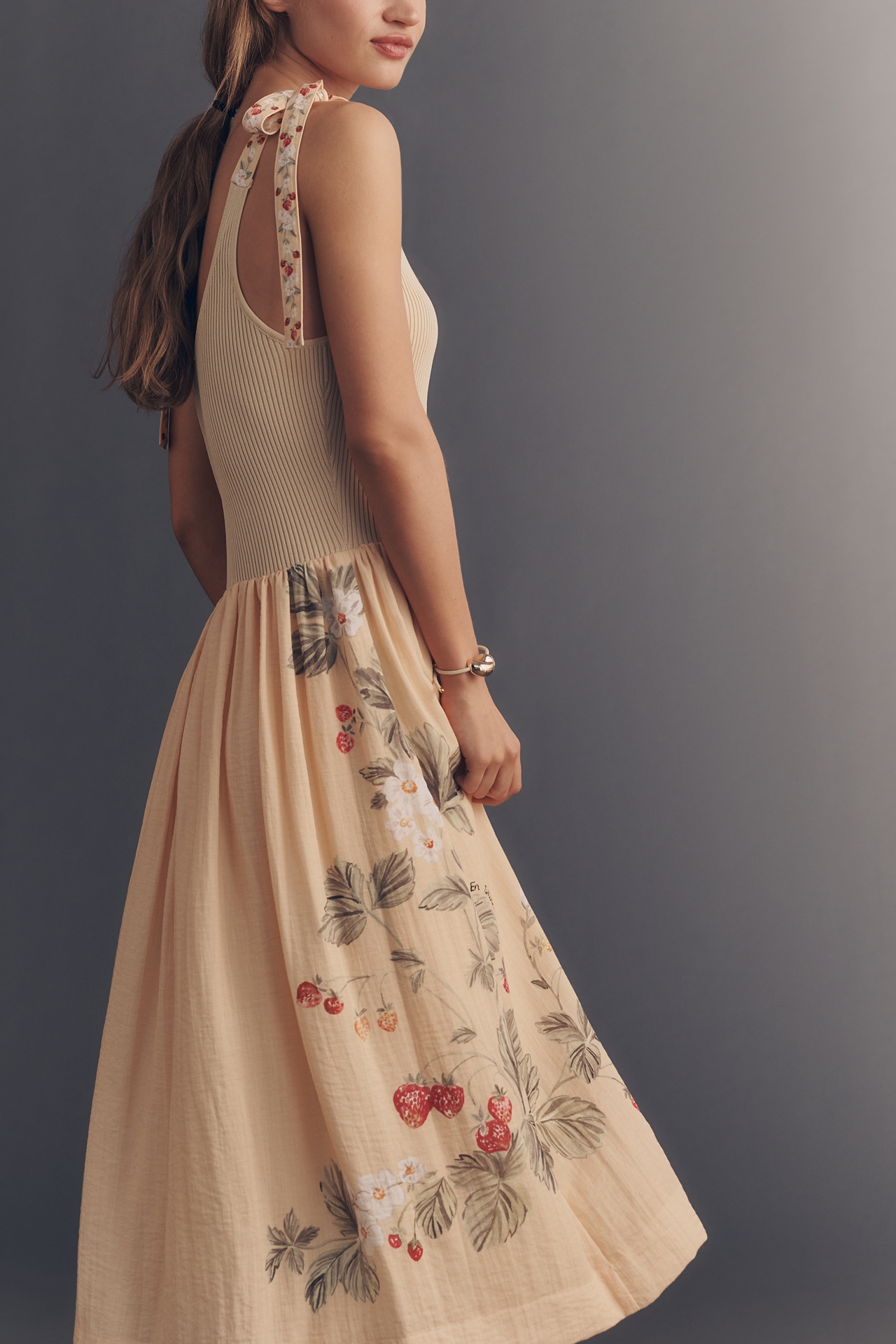 En Saison Strawberry Midi Dress