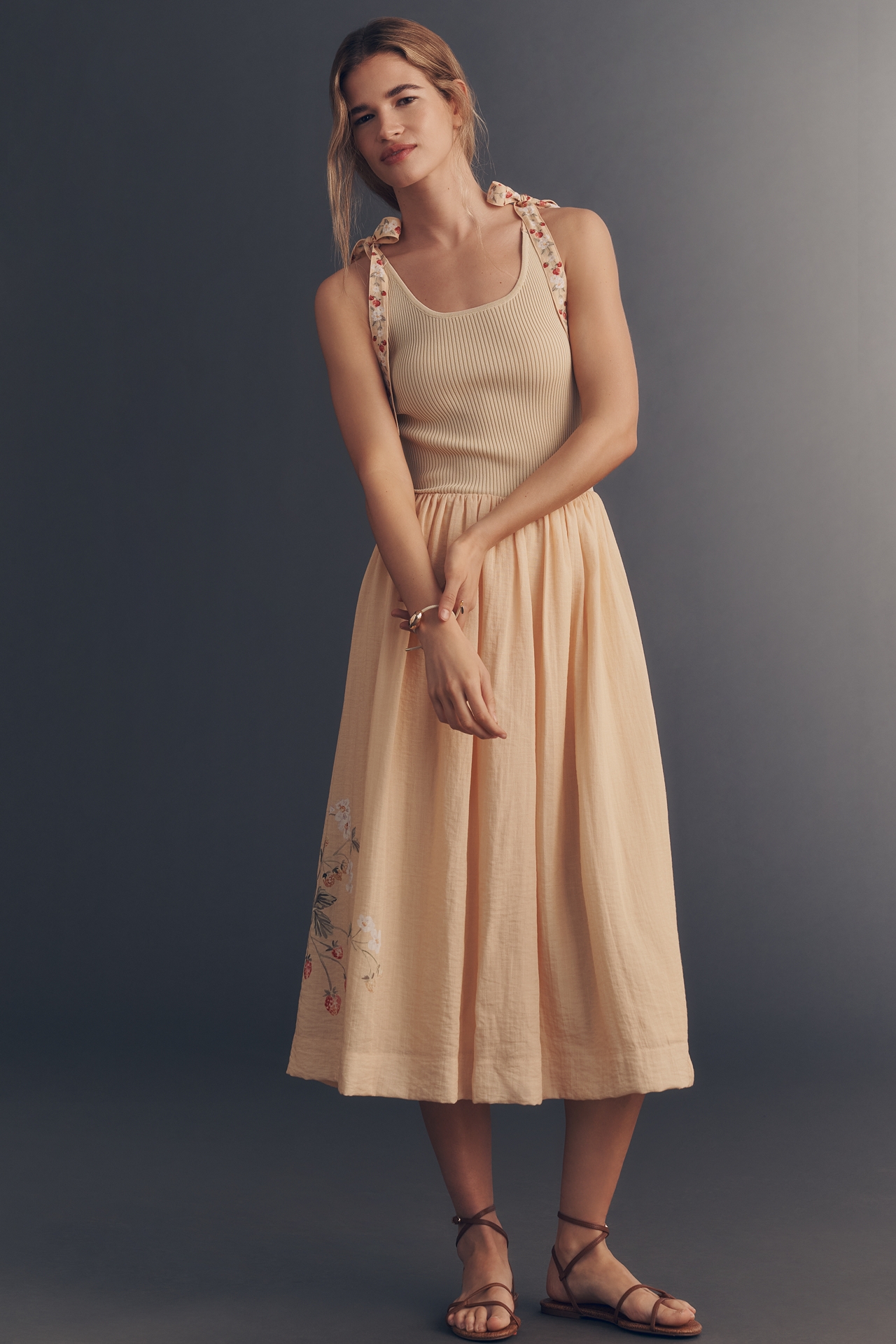 En Saison Strawberry Midi Dress