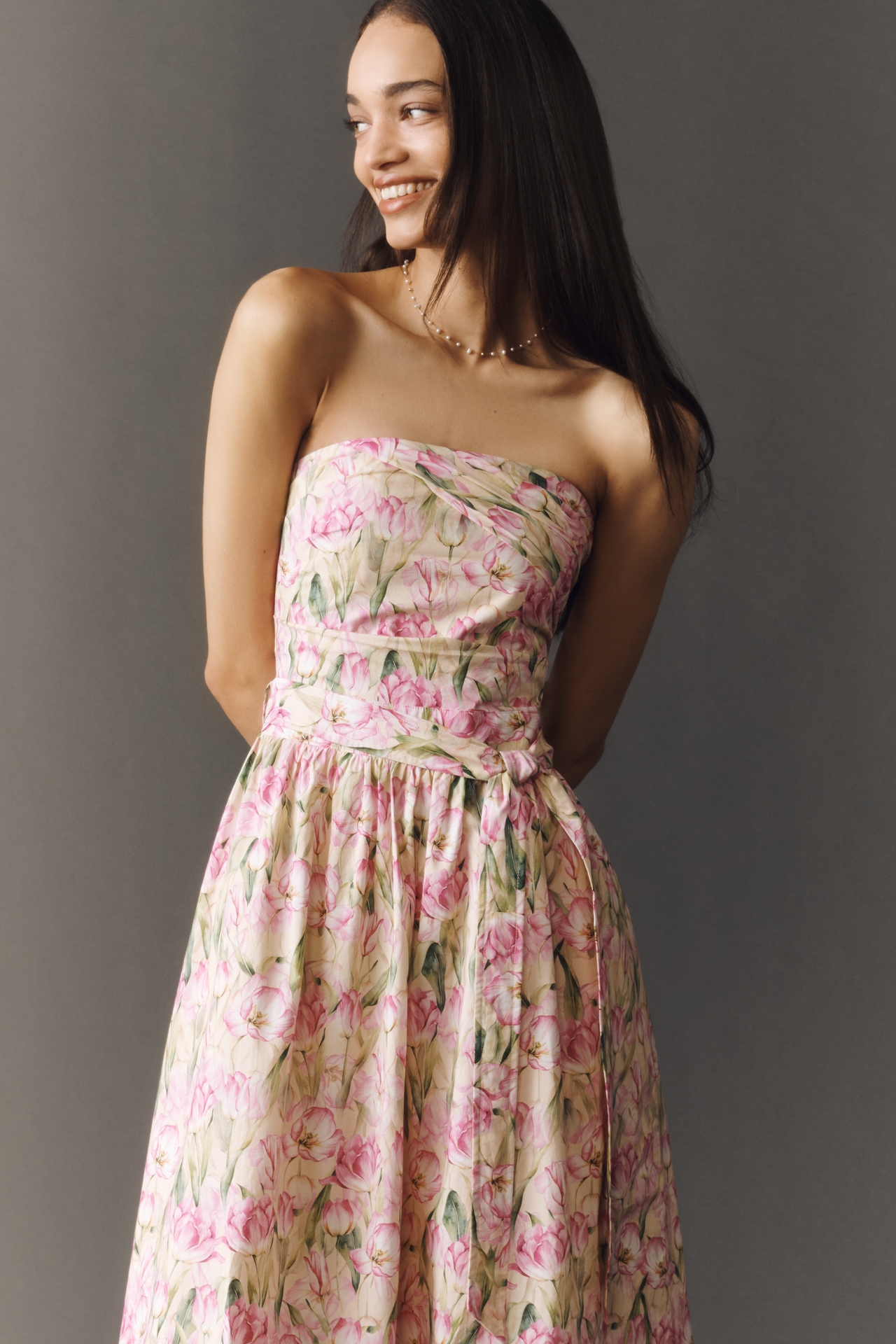 En Saison Arya Cotton Plus Midi Dress