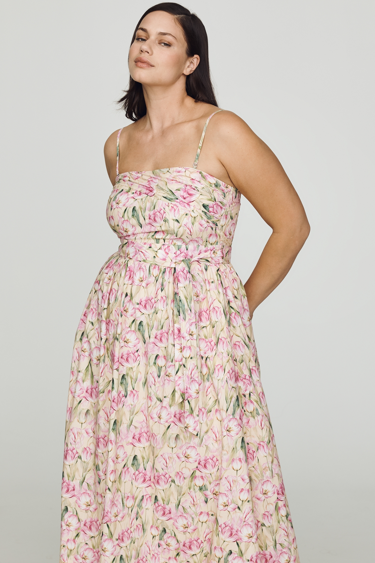 En Saison Arya Cotton Plus Midi Dress