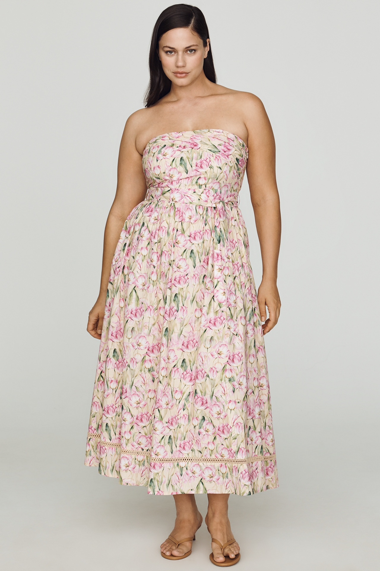 En Saison Arya Cotton Plus Midi Dress