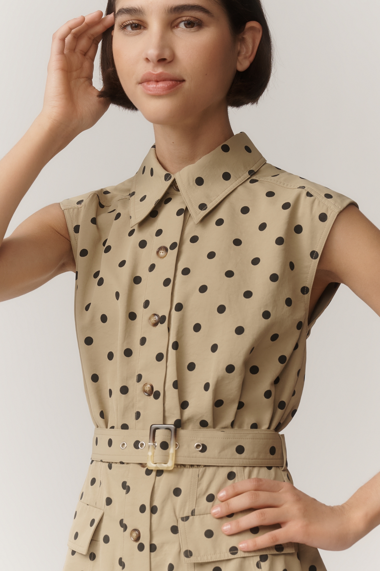 En Saison Polka Dot Mini Dress