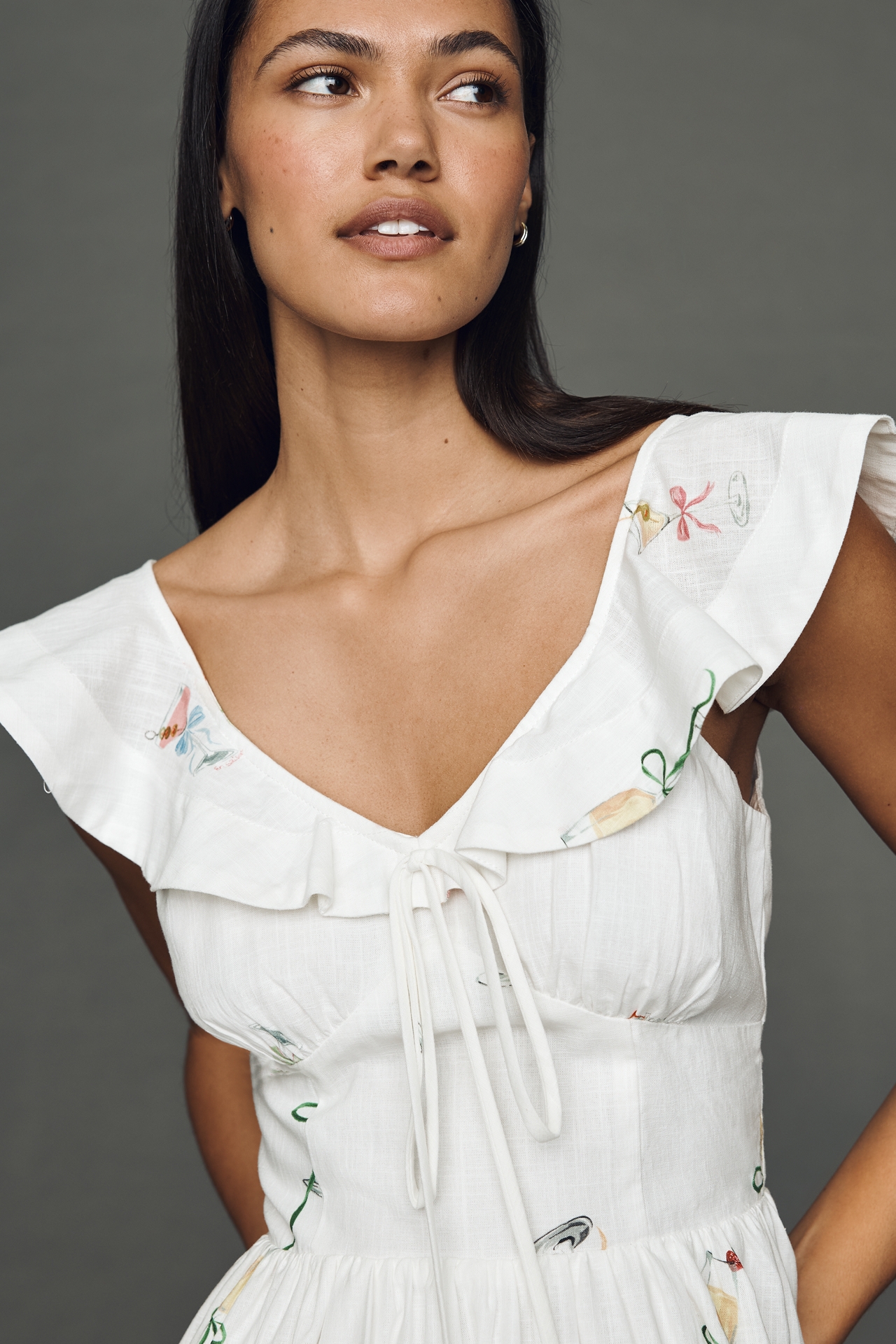 En Saison Leanne 100% Cotton Mini Dress