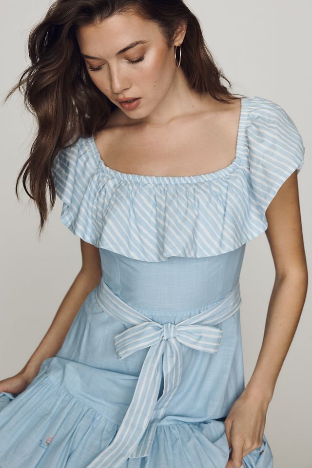 En Saison Dawn Cotton Off-Shoulder Midi Dress #2