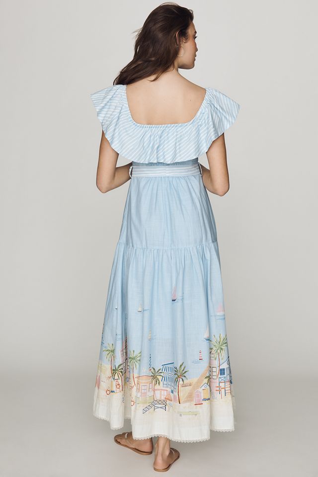 En Saison Dawn Cotton Off-Shoulder Midi Dress #3