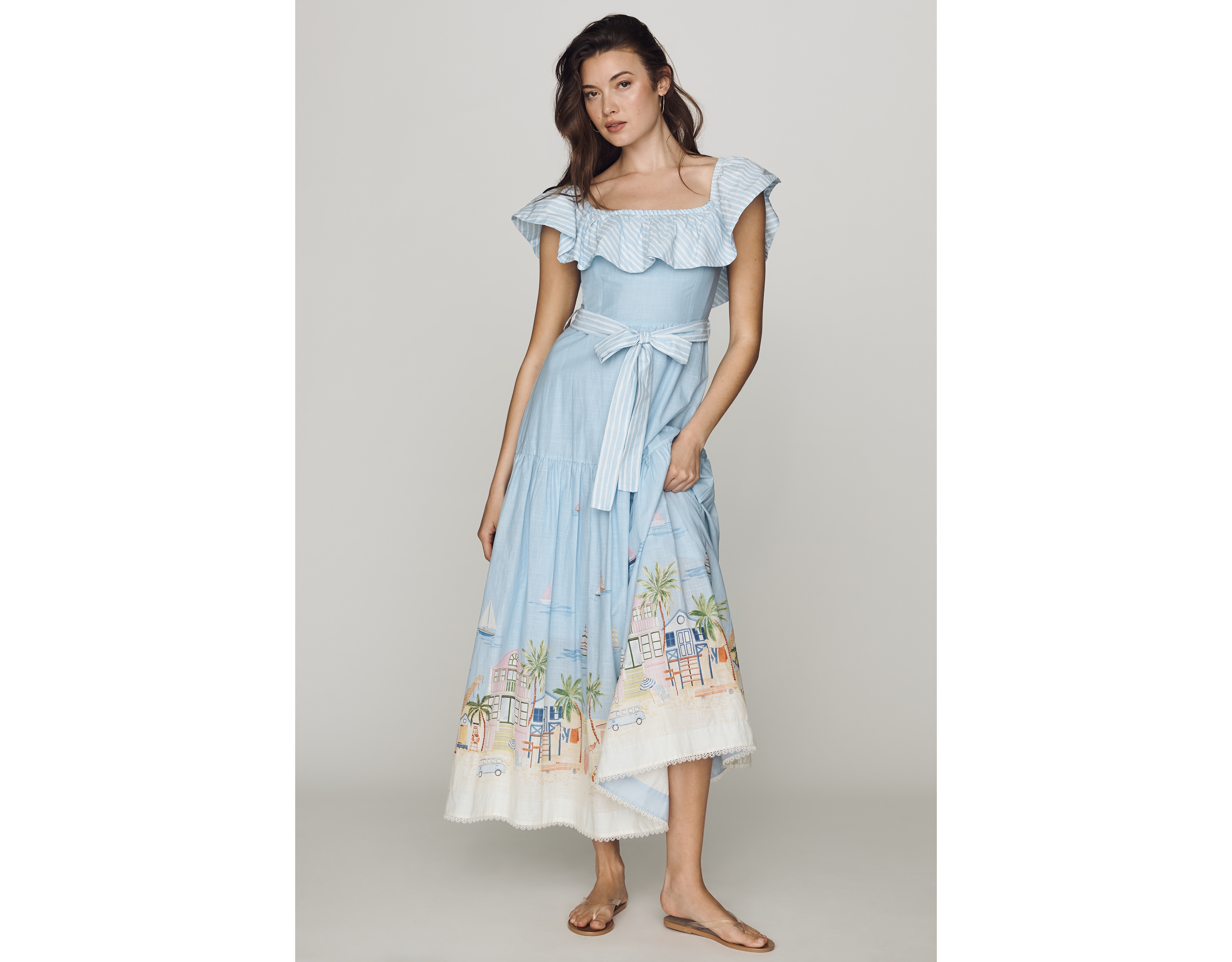 En Saison Dawn 100% Cotton Midi Dress