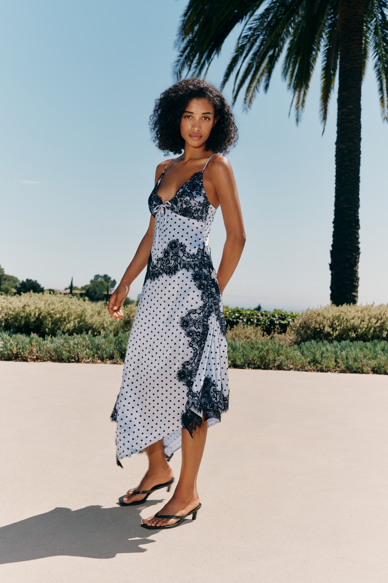 En Saison Hazel Lace Slip Dress