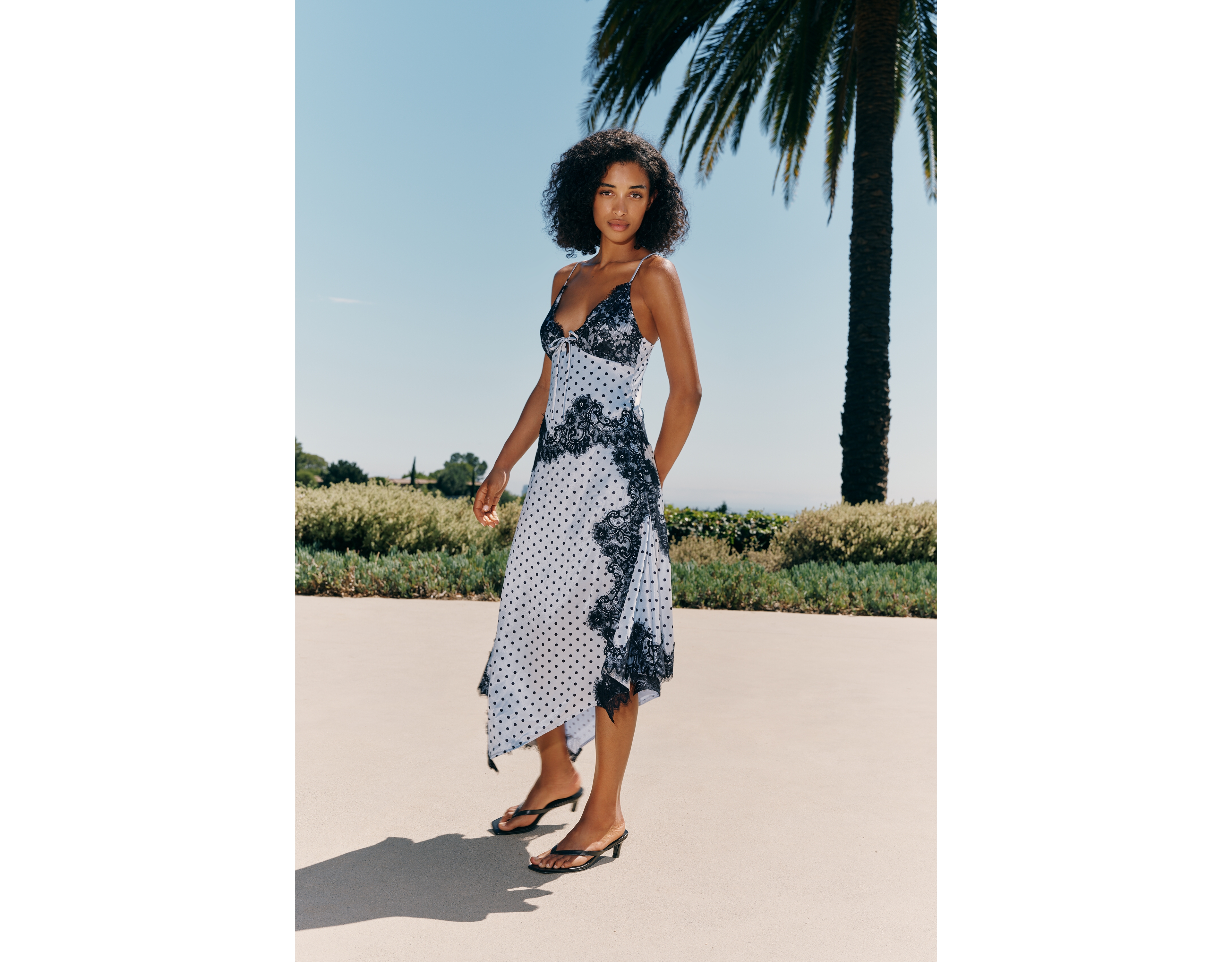 En Saison Hazel Lace Slip Dress
