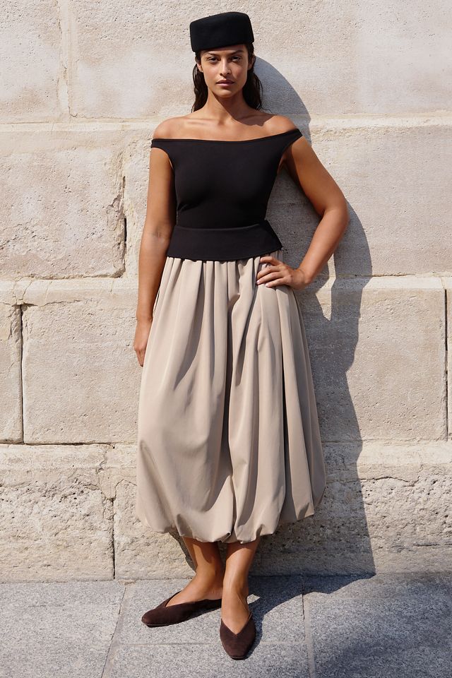 En Saison Autumn Twofer Midi Dress #1