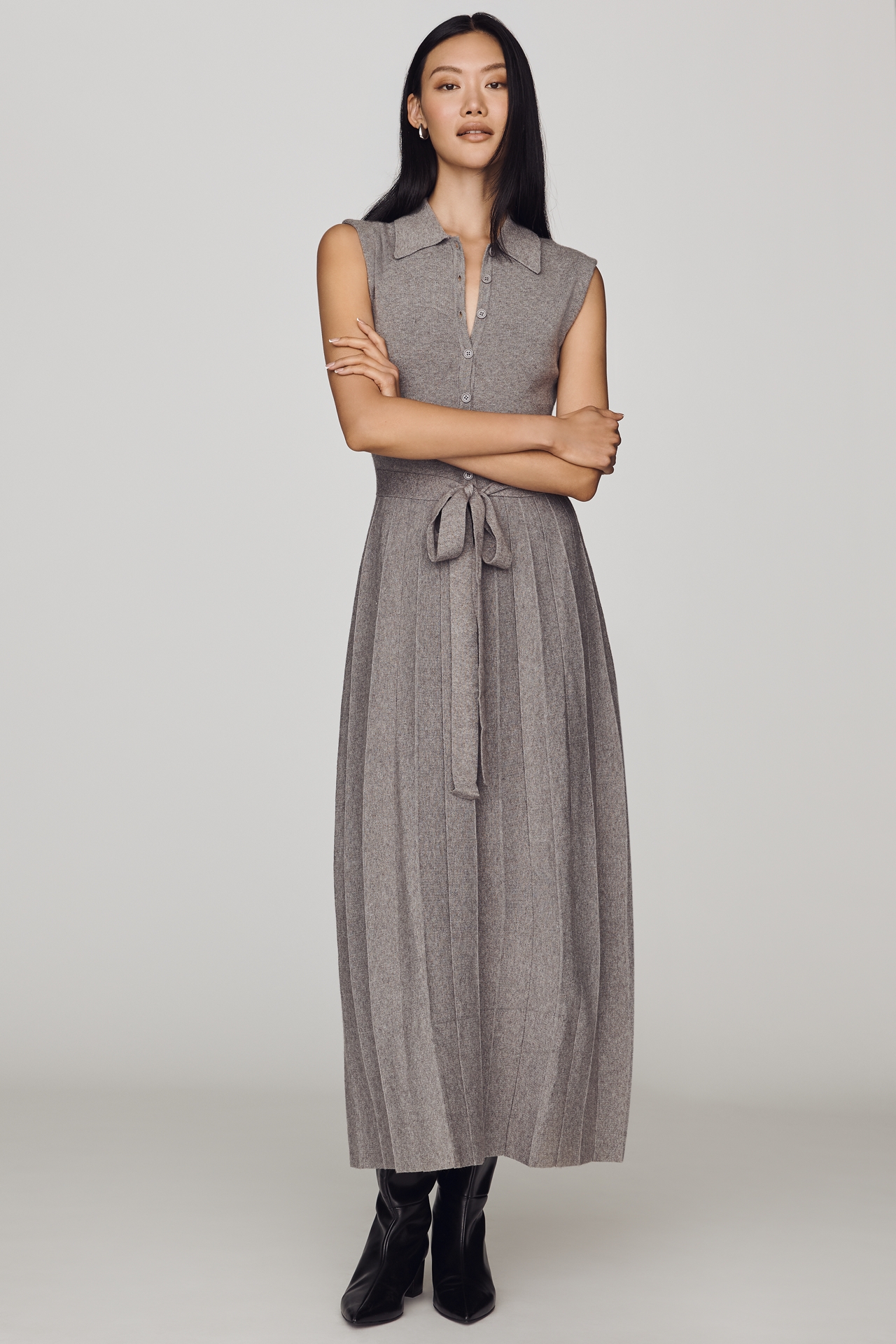En Saison Annie Knit Shirtdress