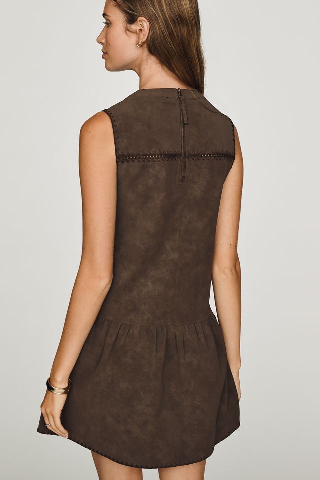 En Saison Pauline Faux-Suede Mini Dress #1