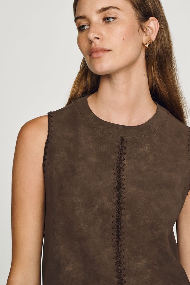 En Saison Pauline Faux-Suede Mini Dress #2