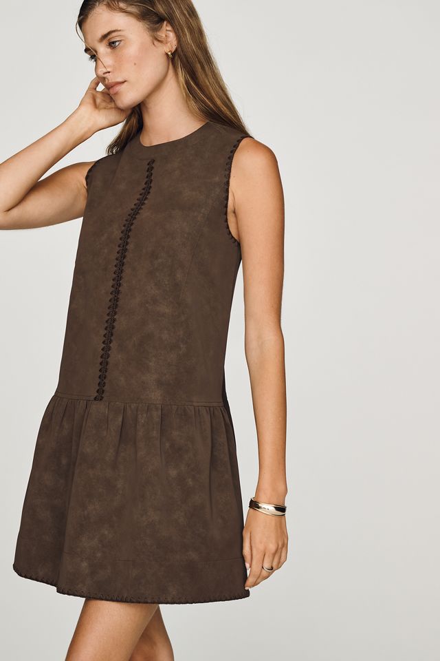 En Saison Pauline Faux-Suede Mini Dress #3