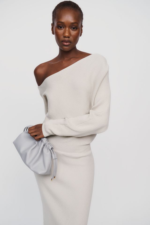 En Saison Tori Off Shoulder Knit Midi Dress #1
