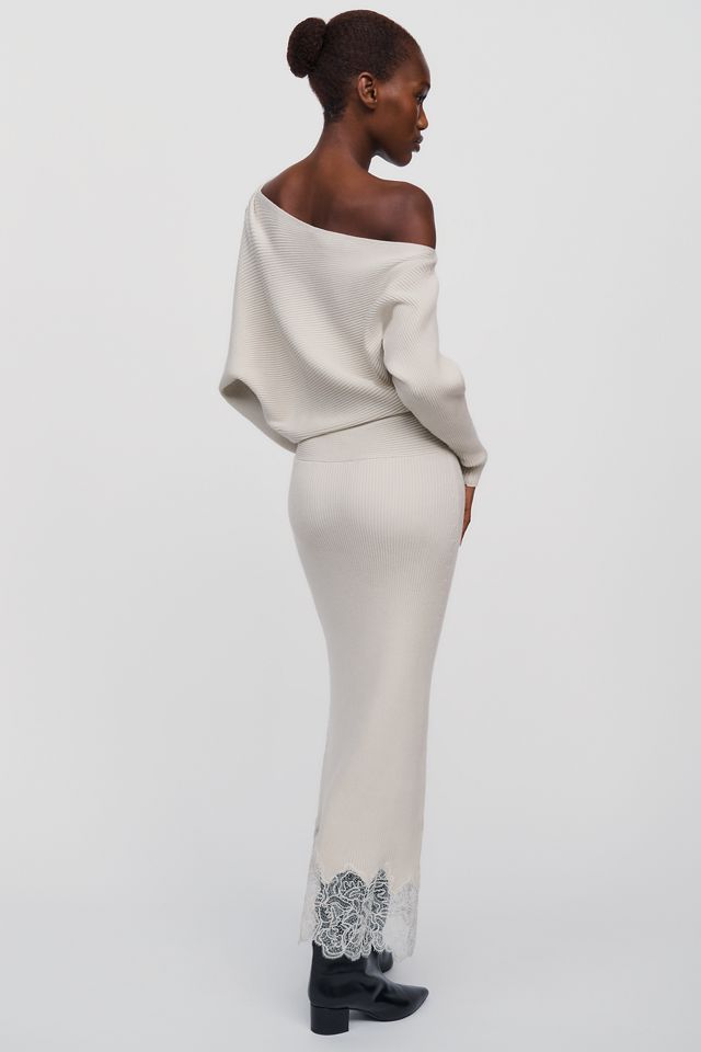 En Saison Tori Off Shoulder Knit Midi Dress #3