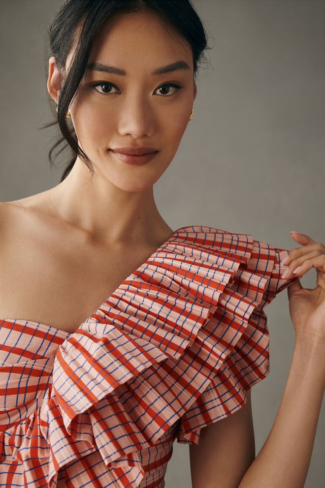 Celia B One-Shoulder Ruffled Mini Dress #4