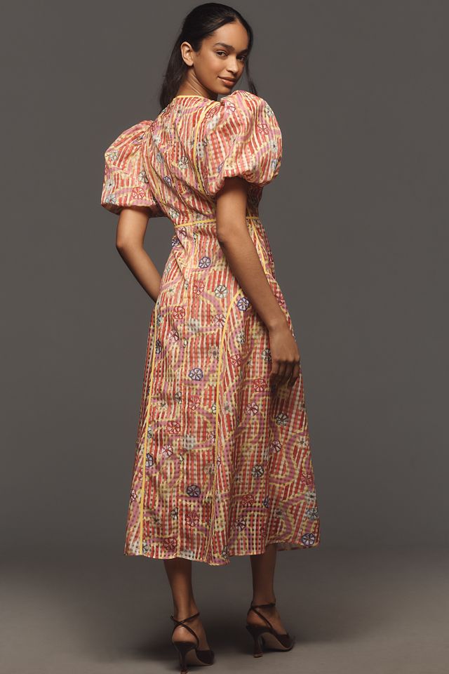 CeliaB Nammu Puff-Sleeve Midi Dress #2